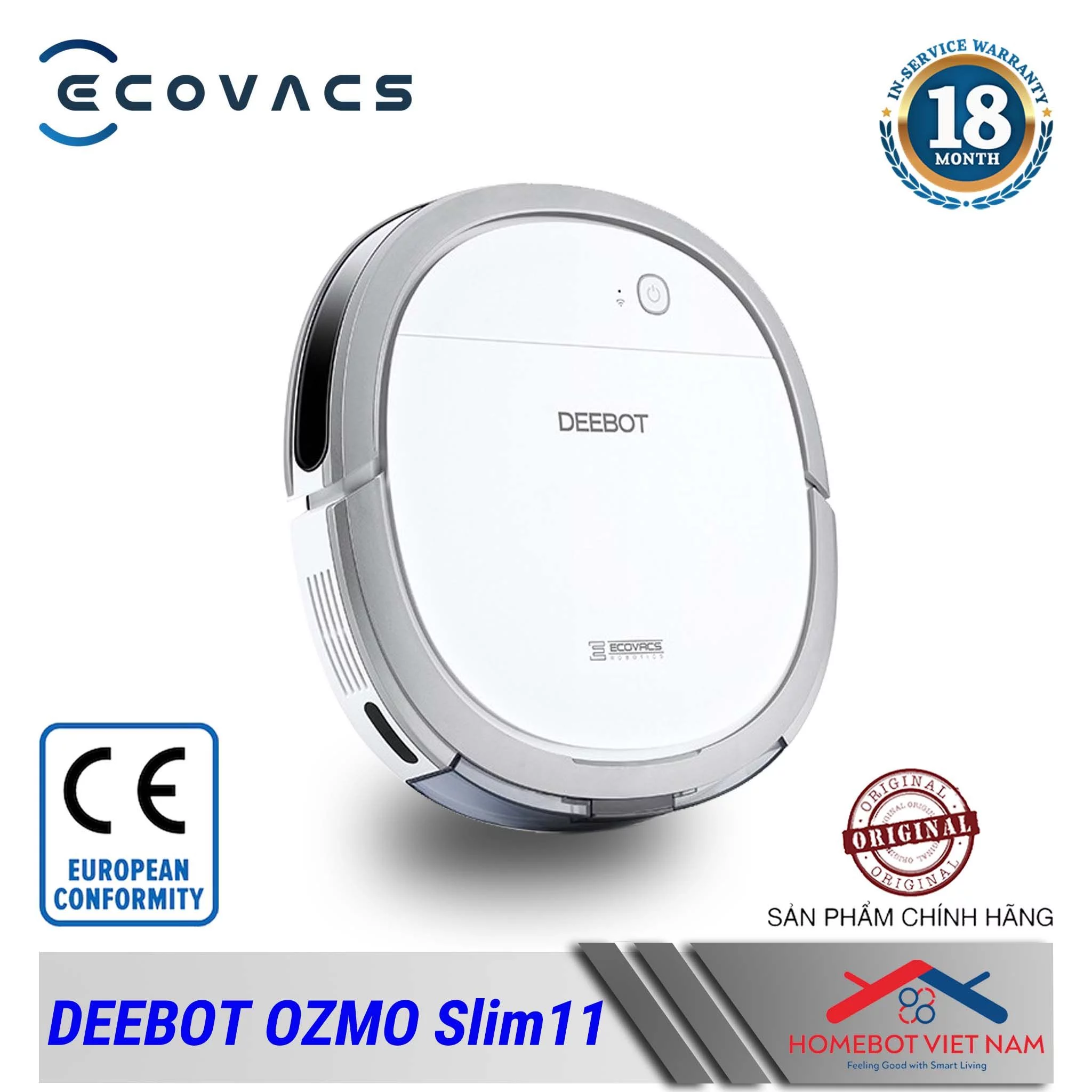 ECOVACS DEEBOT OZMO SLIM11 | Homebot.vn