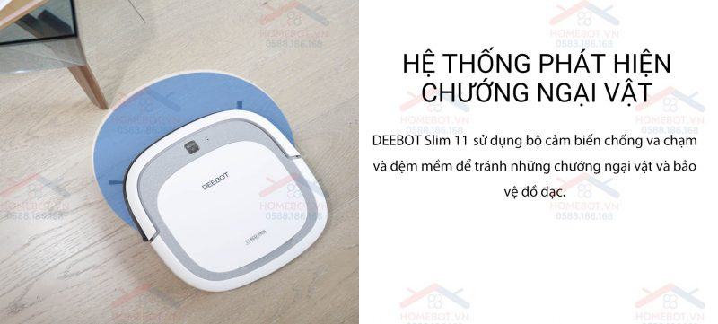 Hệ thống phát hiện chướng ngại vật của DEEBOT OZMO Slim11.