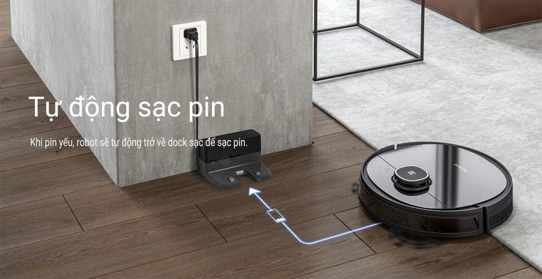 Tự về Dock sạc.