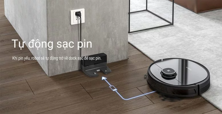 Tự về Dock sạc.