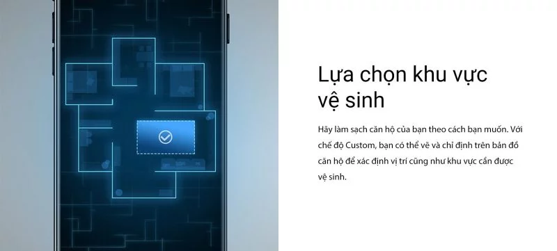 Lựa chọn khu vực vệ sinh theo ý bạn.