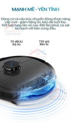 OZMO T9 AIVI PLUS hoạt động mạnh mẽ và yên tĩnh.