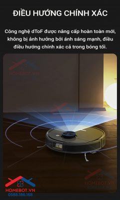 OZMO T9 AIVI PLUS điều hướng chính xác.