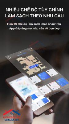 Tuỳ chỉnh chế độ làm sạch của OZMO T9 AIVI PLUS theo nhu cầu của bạn.