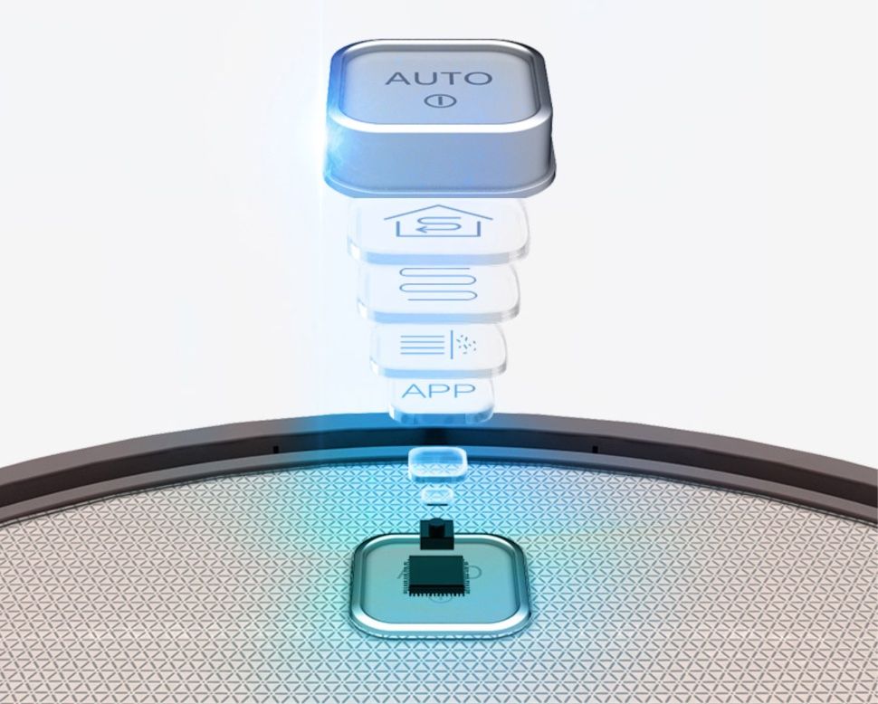 DEEBOT DT85G hoạt động chỉ với một nút bấm.