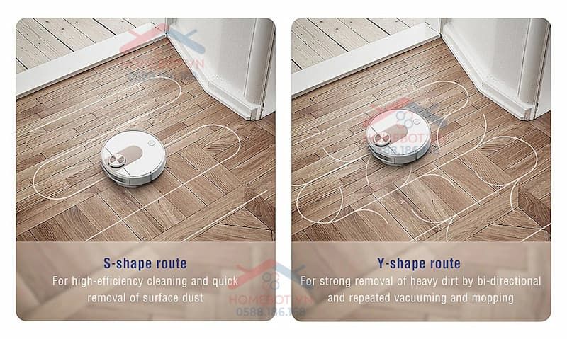 XIAOMI VIOMI SE có 2 kiểu di chuyển cho bạn lựa chọn.