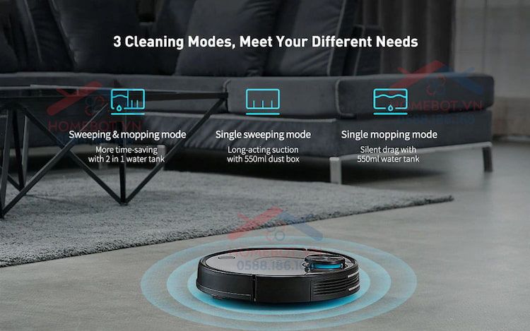 XIAOMI VIOMI V2 PRO hút và lau cùng lúc.