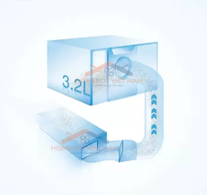 DEEBOT T10 PLUS có túi rác lên đến 3.2L.