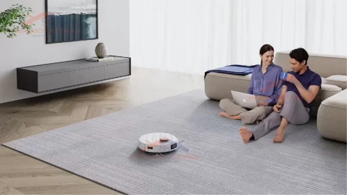 DEEBOT T10 PLUS có thời gian làm việc lâu dài, làm sạch liên tục.