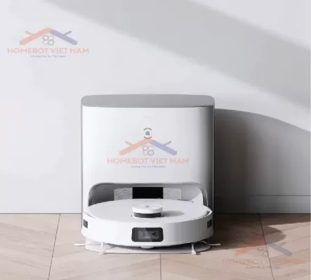 DEEBOT T10 PLUS với trạm gom rác tự động.