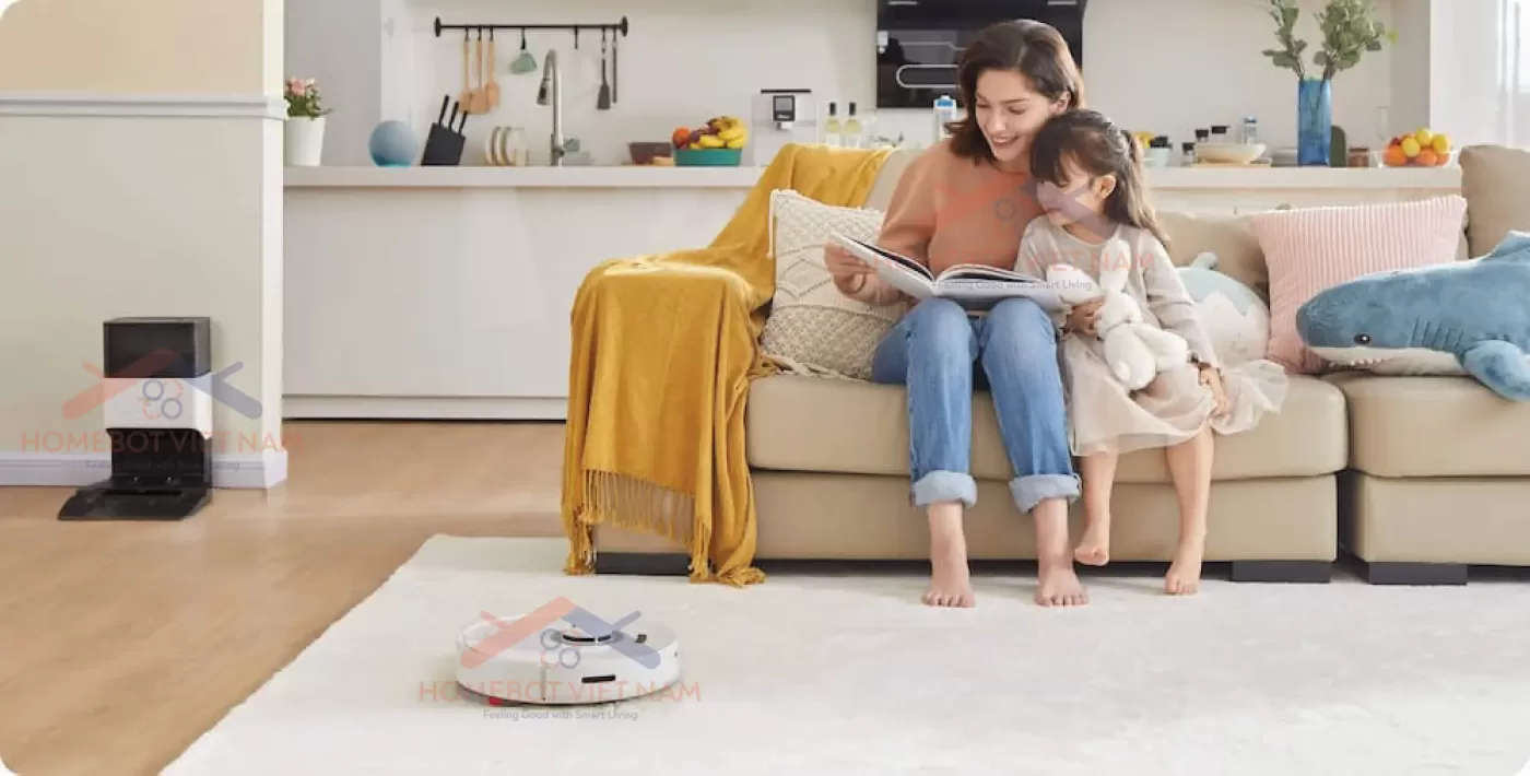 Hoàn toàn an tâm khi ROBOROCK Q7 MAX PLUS làm việc.