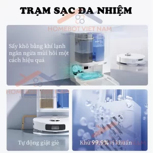 DREAME L10 PRIME - Xiaomi Dreame W10s Trang bị trạm sạc đa năng tự giặt và tự sấy