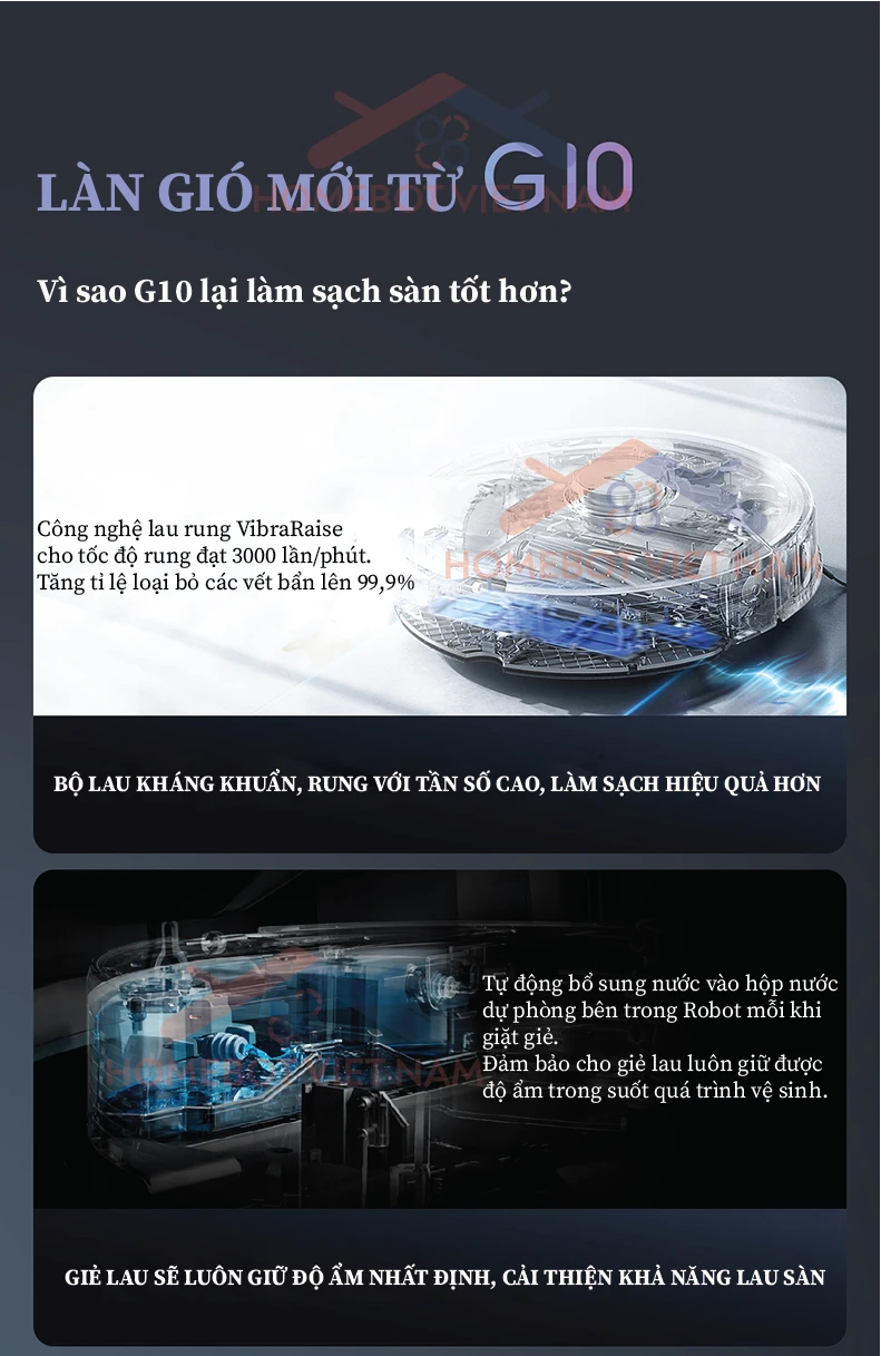 Làn gió mới từ Roborock G10