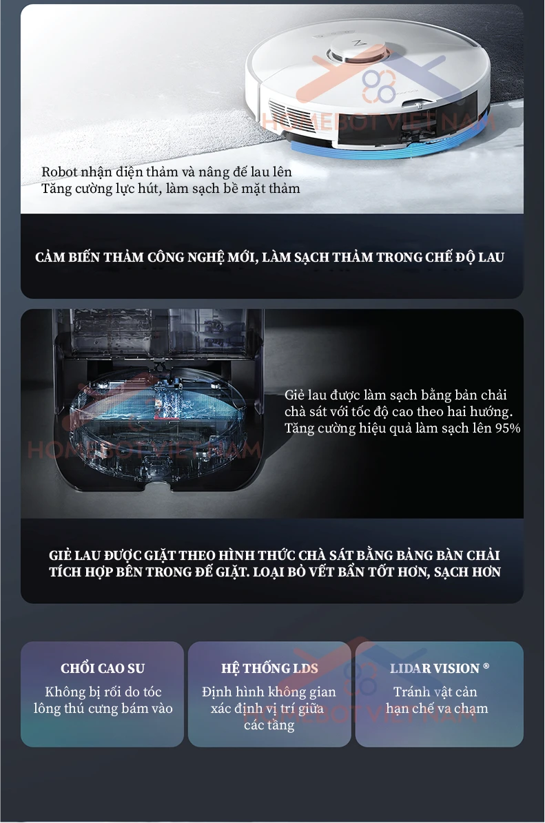 Tinh năng nổi bật trên Roborock G10.