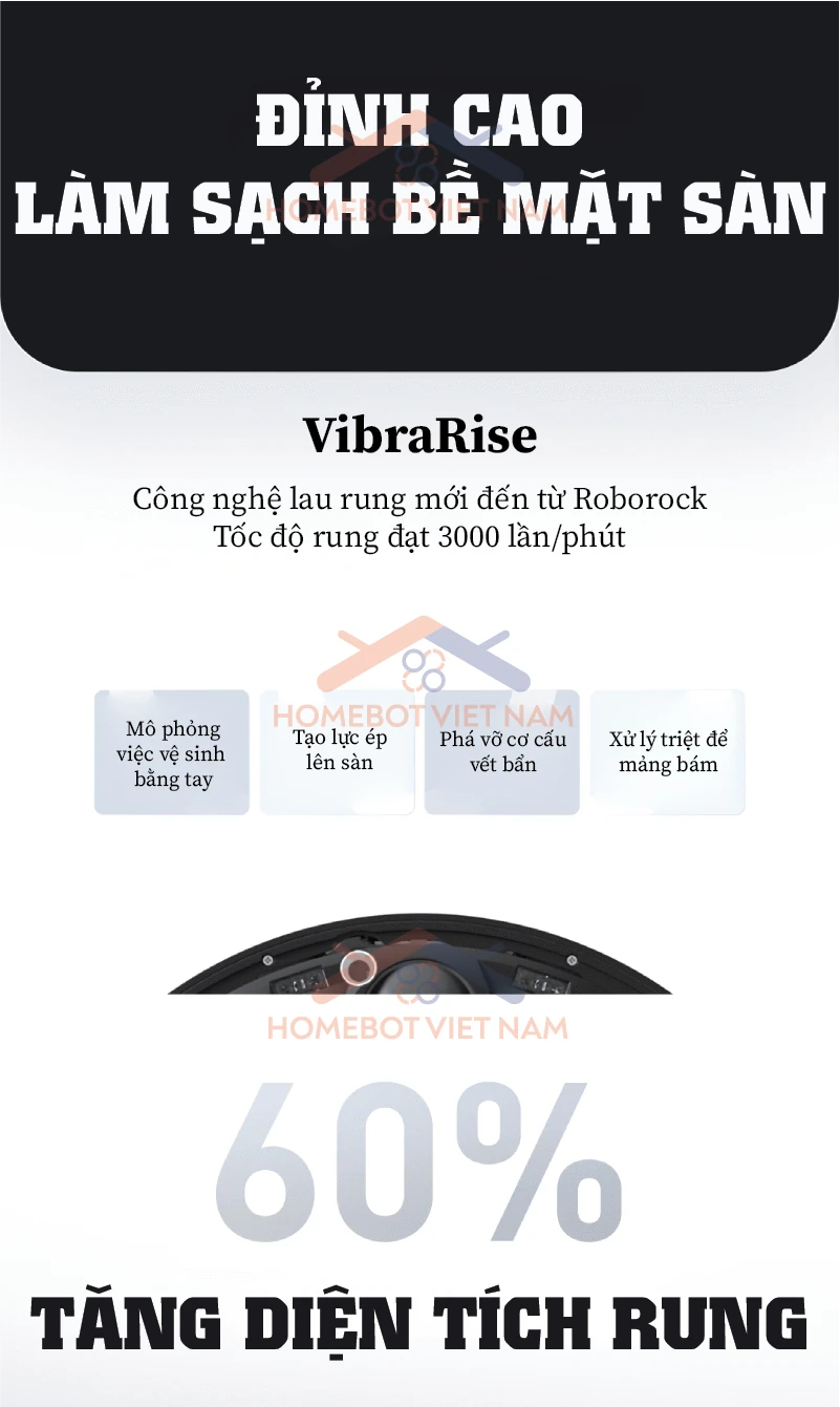 ROBOROCK S8 PRO ULTRA Làm sạch trên mọi bề mặt.