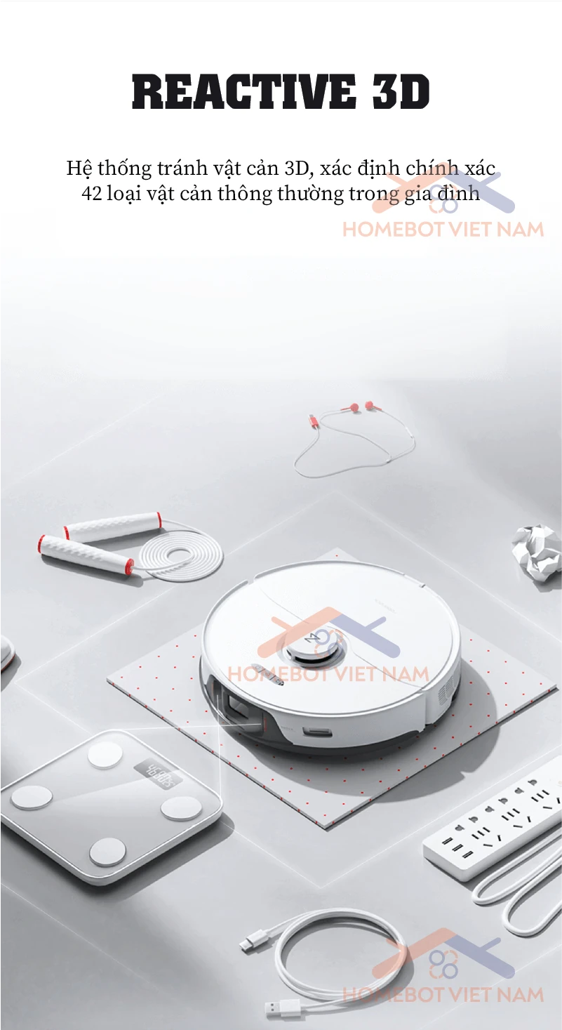 Robot được trang công nghệ tránh vật cản 3D.