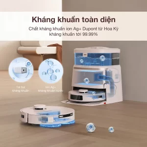 Ecovacs Deebot T30 Omni kháng khuẩn 99,99% bề mặt sàn