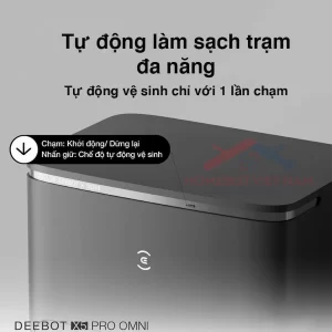 Trạm sạc nâng tầm trên robot hút bụi lau nhà Ecovacs Deebot X5 Pro Omni