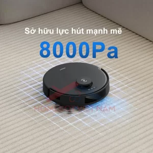 Lực hút mạnh mẽ lên đến 8000Pa