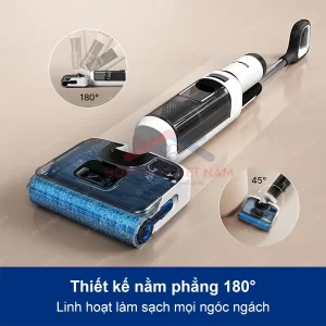 Thiết kế nằm phẳng 180 độ, dễ dàng vệ sinh các gầm nội thất