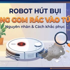Robot không thu bụi vào túi rác