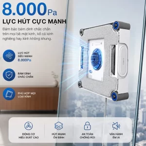 Robot lau kính Ecovacs Winbot W2S Omni